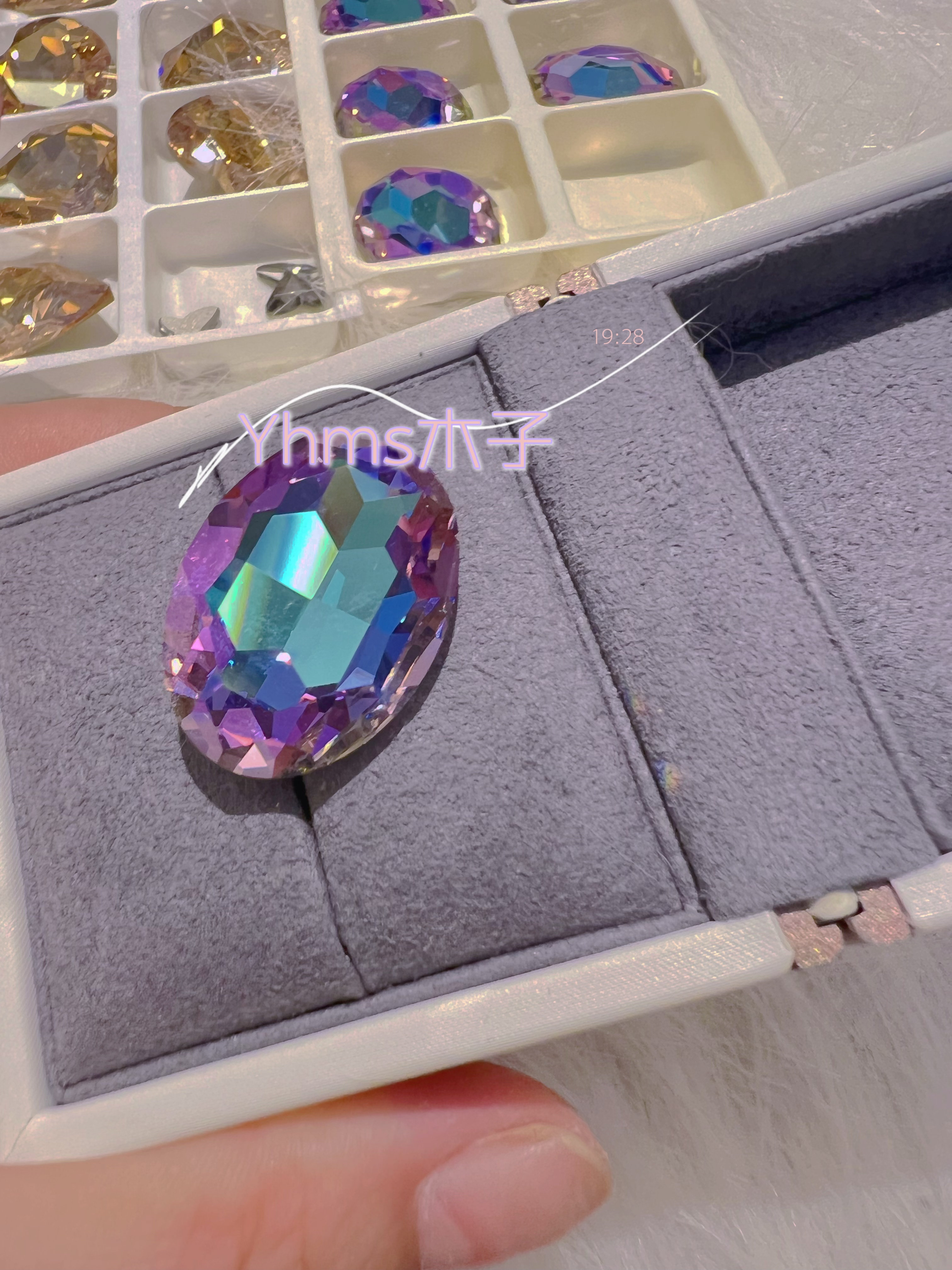 绝版施家华子钻4127超大鸽子蛋拍照神器vl紫光vm蓝光饰品水晶钻