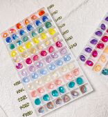 樱桦施华洛华子钻1088尖底圆钻ss39摩卡色多色发夹材料包美甲钻