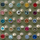 施华洛水晶1088尖底圆钻ss29多色6mm美甲堆钻球配钻耳钉饰品
