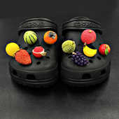 花ins创意装 配饰立体水果可爱搞怪鞋 饰扣 Crocs卡骆驰洞洞鞋 Cross