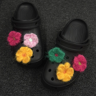 小红花洞洞鞋配饰装饰配件卡扣