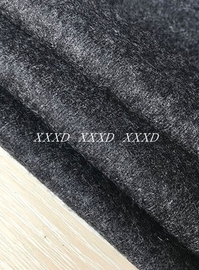 新品春秋款高密深灰色针织羊绒羊毛面料连衣裙时服装手工diy布料