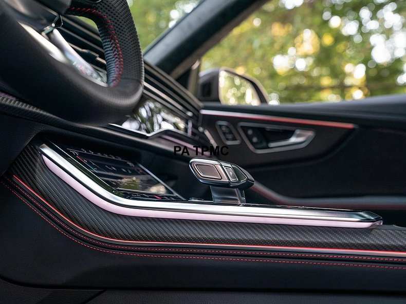 奥迪q7 q8改装升级rsq8亚光碳纤维内饰条带氛德国进口原厂原装
