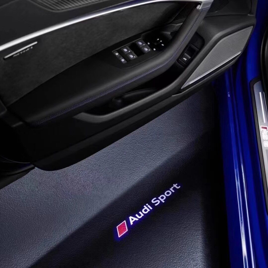 奥迪A5S5S4A4LA7Q8Q5L运动audi sport门灯镭射照地灯 门灯 迎宾灯