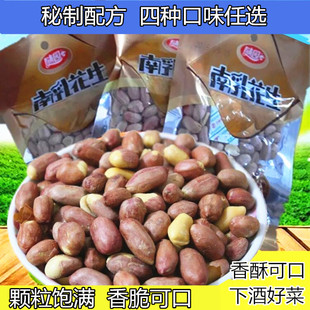 随园南乳花生米麻辣蒜香盐烤熟小酒五香110克10袋新货休闲零食