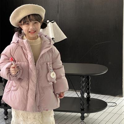 洋气短款加厚羽绒服女童小童
