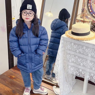 中长款加厚男女同款儿童羽绒服