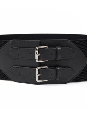 女士超宽双针松紧腰带现货女