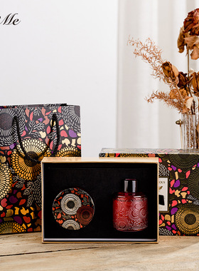 BYME浮雕星空杯香薰蜡烛礼盒无火香薰精油套装结婚伴手礼送女生