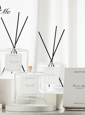 BYME香薰扁瓶威斯汀白茶无火香薰精油藤条厕所除味家用室内香氛