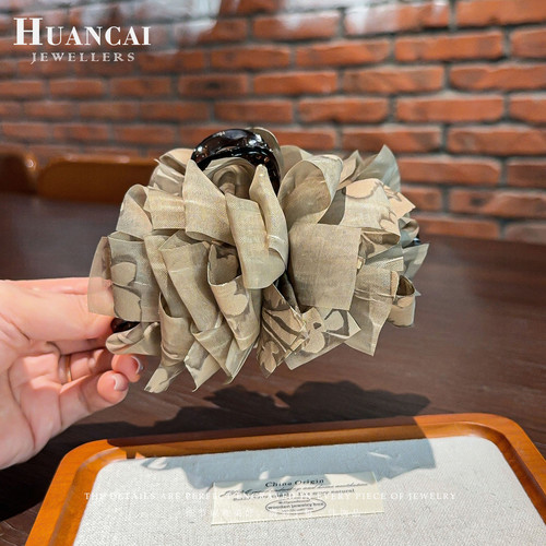 褶皱发抓显发量多鲨鱼夹气质发饰