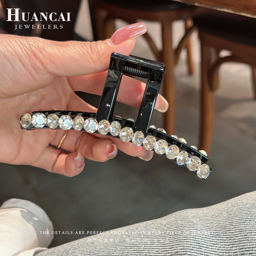 水钻抓夹女新款高级感鲨鱼夹发饰