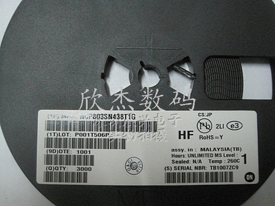 NCP803SN438T1G 监控电路 4.38V 20mA　全新原装