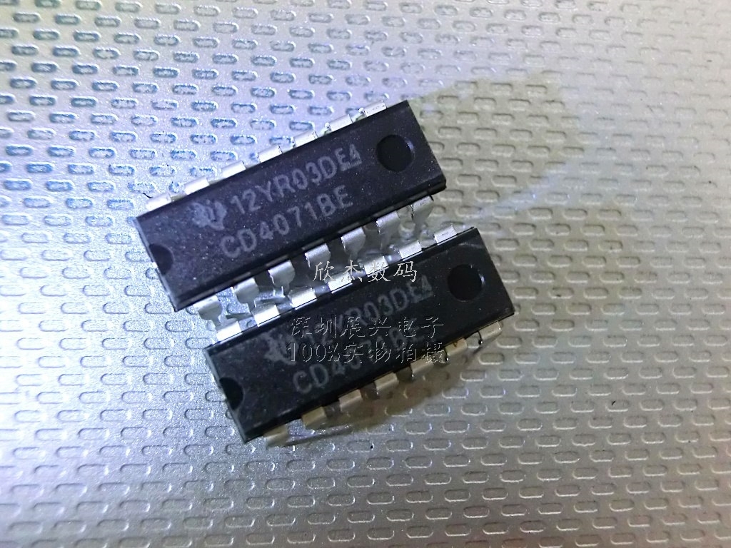CD4071BE 四路或门 2输入 60NS DIP-14全新原装