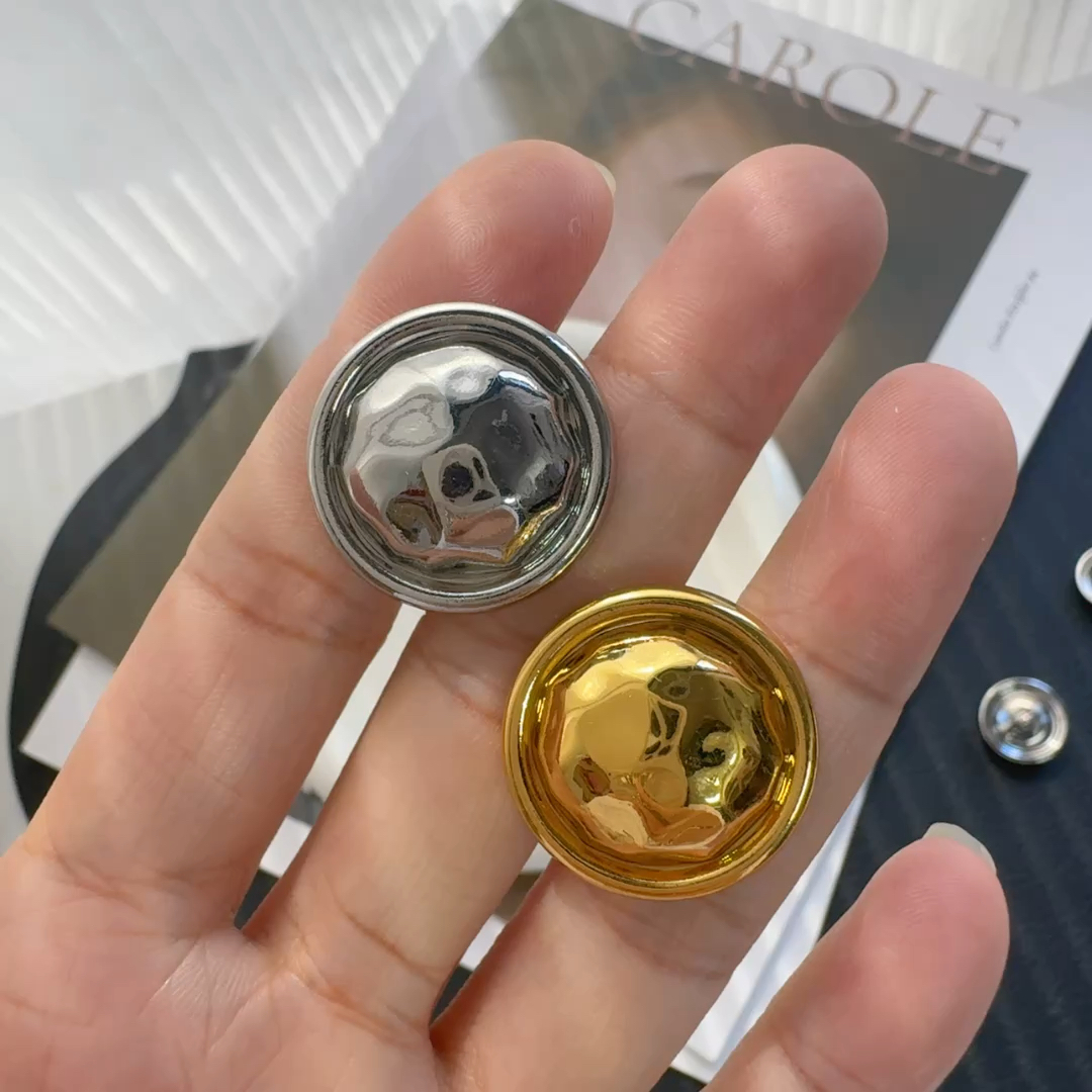 净版圆边纽扣扣子女装上衣装饰扣衬衫衬衣连衣裙衣服金属百搭钮扣