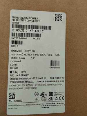 议价6SL3210-1KE14-3UF2 G120C变频器1.5kw 6SL32101KE143UF2