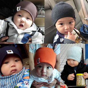 秋天03 婴儿帽子春季 12个月男宝冬棉1岁女宝宝胎帽婴幼儿童帽子