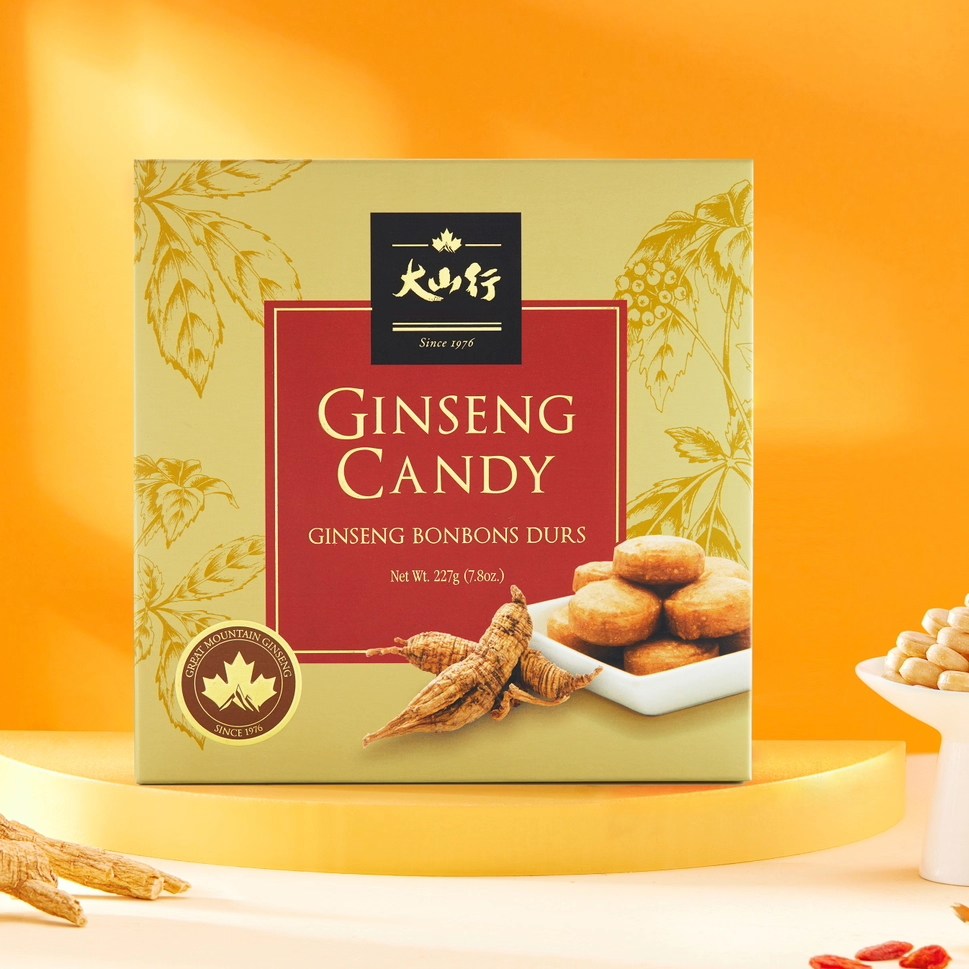 【大山行】原装进口 西洋参硬糖227克盒装 加拿大花旗参粒糖果