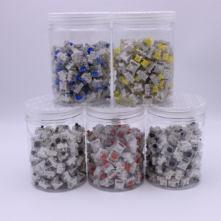 集贤白轴黄轴V2客制化定制轴青红茶黑线性热插拔焊接轴灰木V4轴体