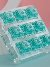 Вал jwk冰玉轴客制化机械键盘轴体热插拔cherrymx5pin轴冰透rgb定制轴