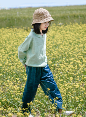 蔡爸爸原创儿童装2026小清新女童春装套装长袖针织衫洋气533+963
