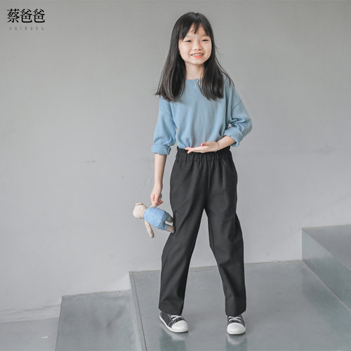 百搭春秋女长袖宽松毛衣针织衫