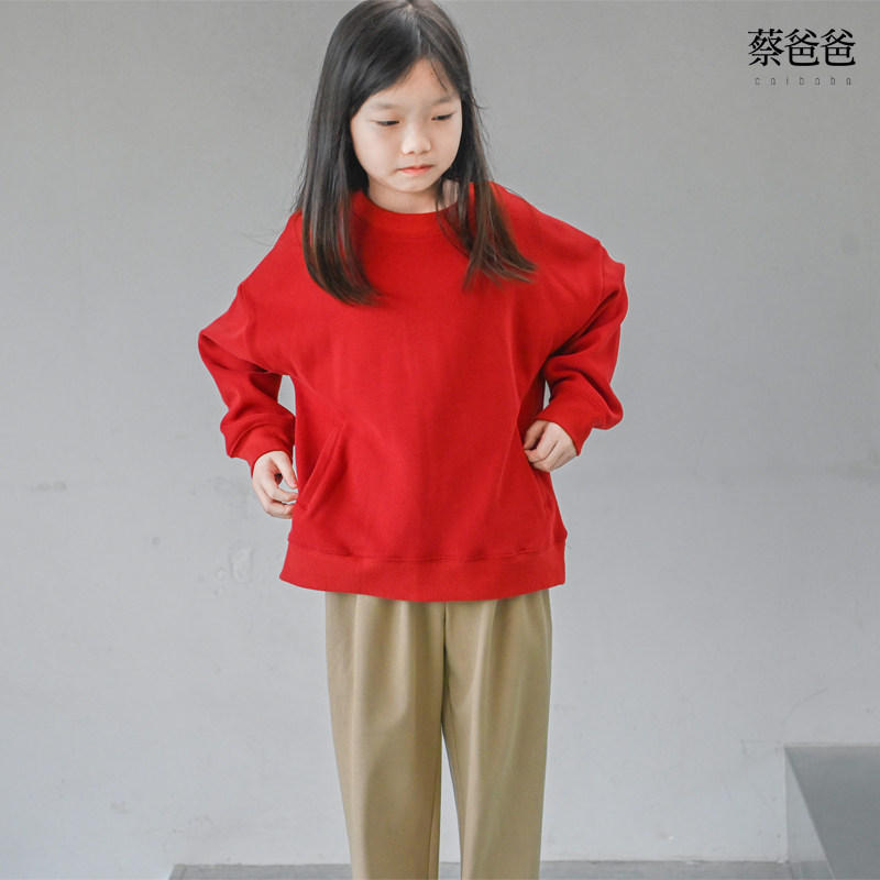 蔡爸爸童装 新款冬装男女大童松紧裤子驼色百搭休闲长裤1350+1311,童装/婴儿装/亲子装,裤子,淘宝优惠券,粉丝福利购,淘宝优惠卷