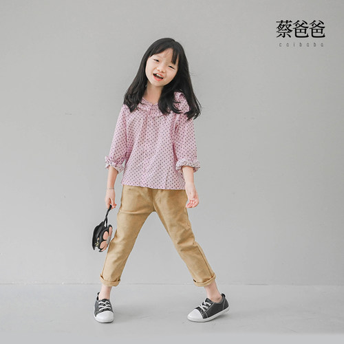 蔡爸爸棉质裤子百搭时尚女童装