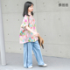 圆领短袖 碎花上衣女大童少女气质衣服夏装 265 蔡爸爸童装 285 188