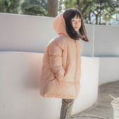 格子棉袄 蔡爸爸童装 棉服 保暖厚棉衣女童中长款 中童外套111 冬季