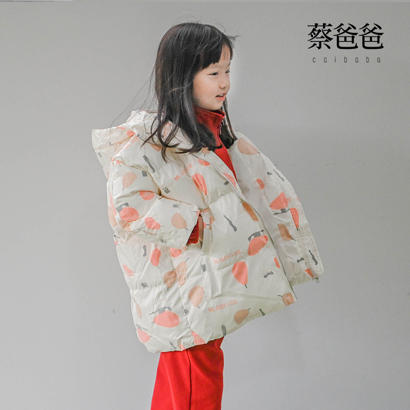 卡通保暖棉袄加厚带帽棉服