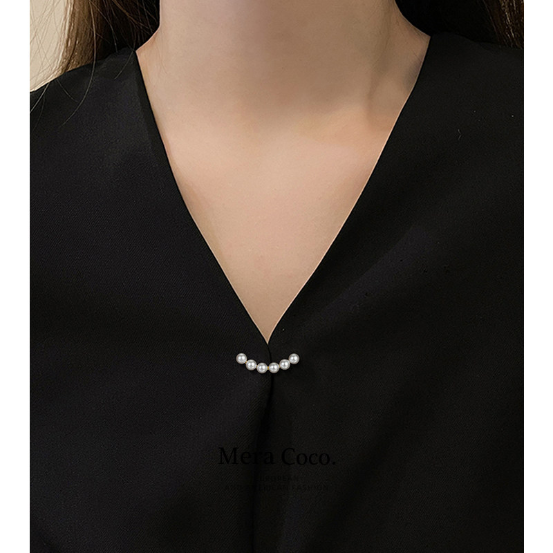 MeraCoco珍珠微笑领口防走光神器毛衣开衫别针固定衣服西装配饰女,饰品/流行首饰/时尚饰品新,胸针,淘宝优惠券,粉丝福利购,淘宝优惠卷