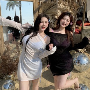 可达200斤遮肉显瘦泡温泉泳装 高档款 胖mm大码 分体裙式 游泳衣新款