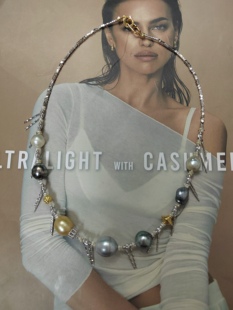 天然海水大溪地金珠真多麻巴洛克珍珠项链澳白凯西纯银项链