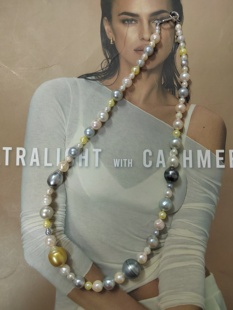 天然海水金珠大溪地真多麻巴洛克珍珠项链