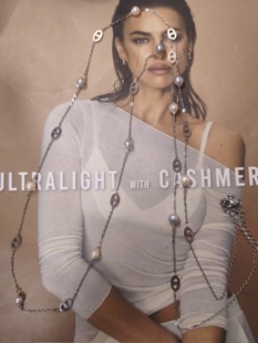 天然海水真多麻ak巴洛克珍珠项链满天星长链毛衣链钛钢