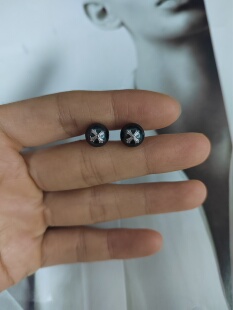 天然海水大溪地珍珠耳钉纯银耳钉8-9圆珠漏价