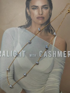 天然海水真多麻巴洛克珍珠项链纯银满天星项链