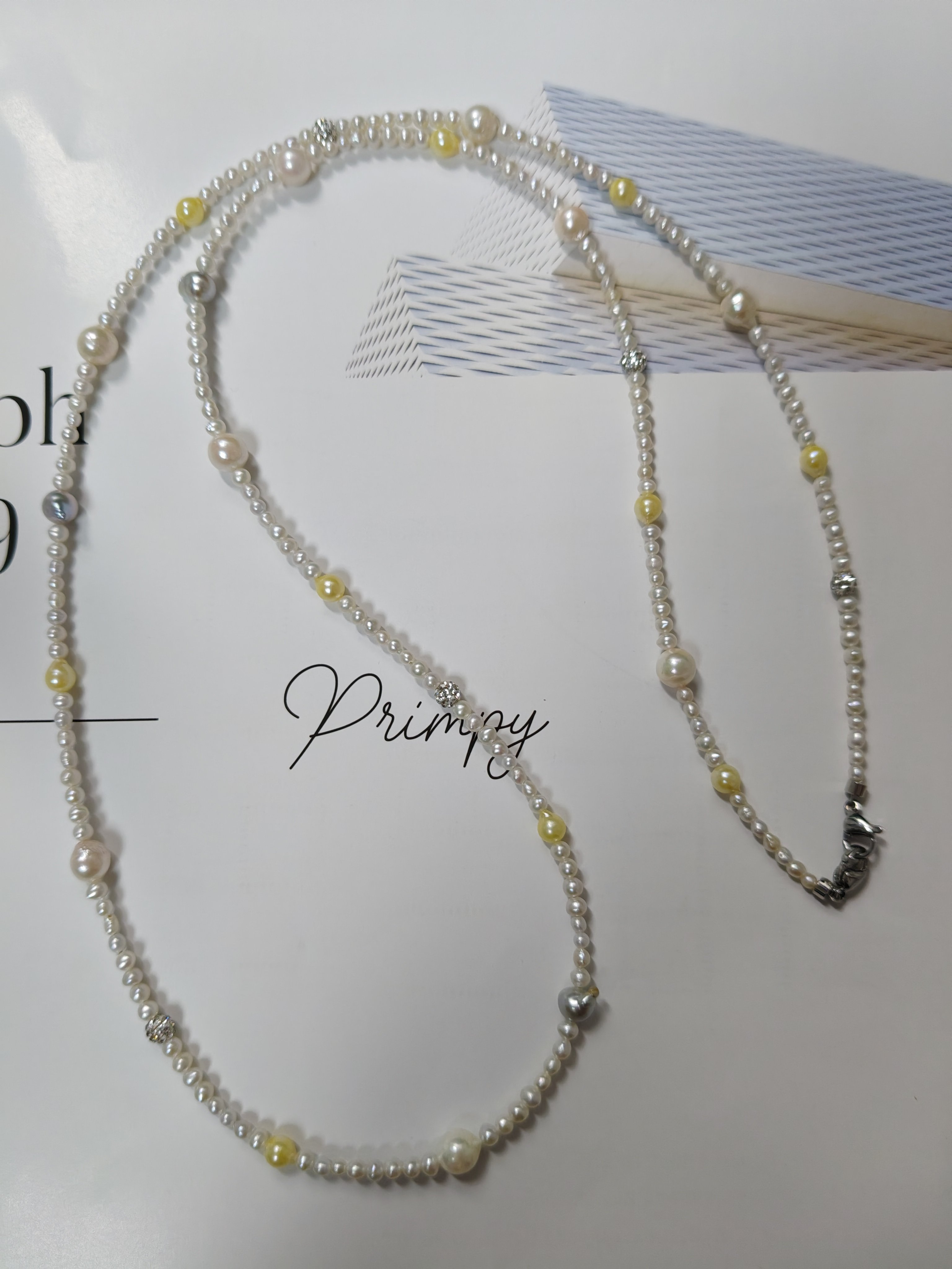 天然海水ak真多麻巴洛克珍珠项链淡水珍珠长链