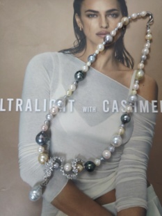 天然海水巴洛克珍珠项链金珠大溪地真多麻澳白珍珠