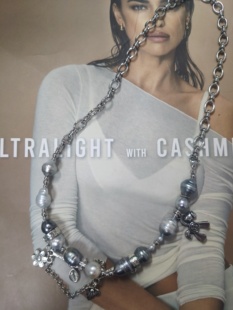 天然海水大溪地澳白巴洛克珍珠项链手链钛钢多戴款