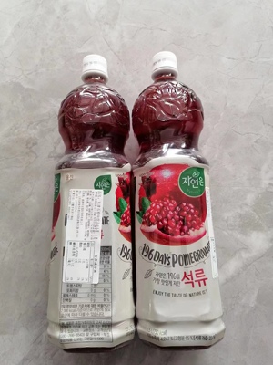 熊津果味石榴汁韩国1.5l进口饮料