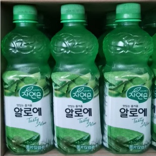 韩国进口饮料熊津芦荟汁果肉解暑果汁饮料植物果蔬饮品500ml*3