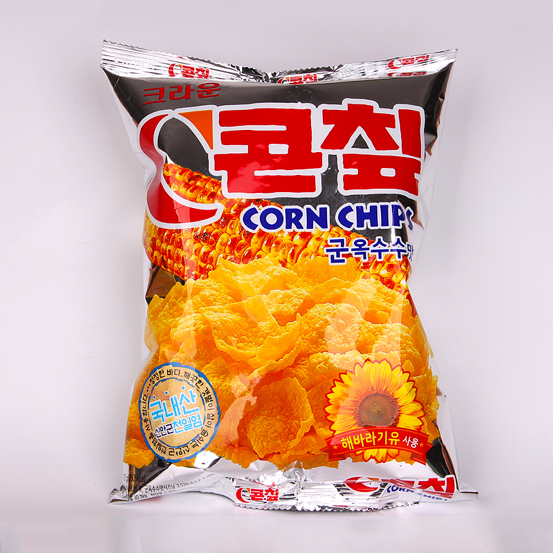 韩国膨化食品 克拉奥原味玉米片 奥利恩烤玉米片 休闲食品 70克