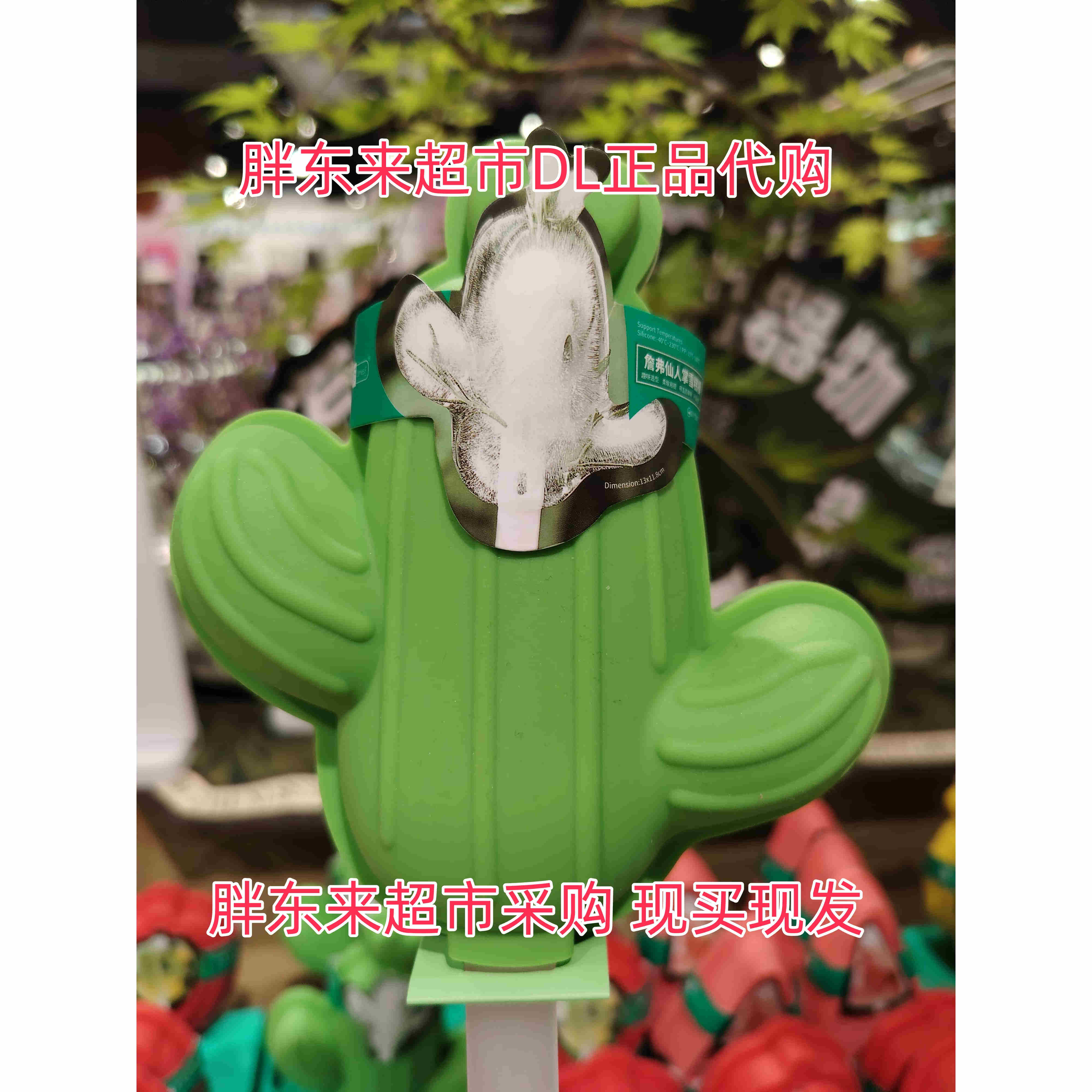 胖东来超市正品代购仙人掌雪糕模具欧标硅胶儿童创意DIY雪糕模具