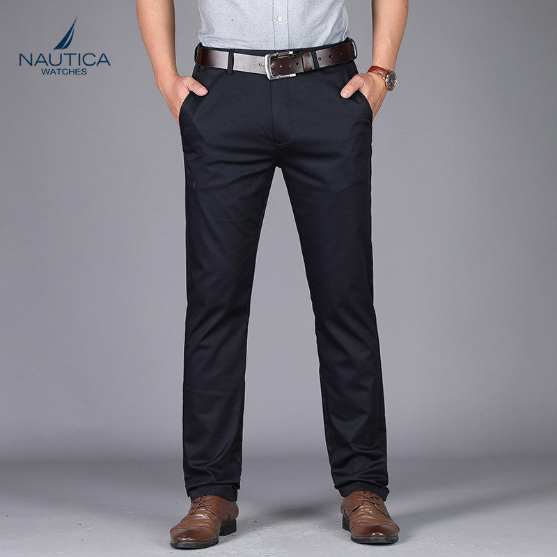 nautica诺帝卡男士裤子夏款休闲裤直筒长裤弹力西裤商务薄款男裤在类目 男装, 休闲裤中 - 来自Buy2taobao.com提供专业的淘宝代购服务