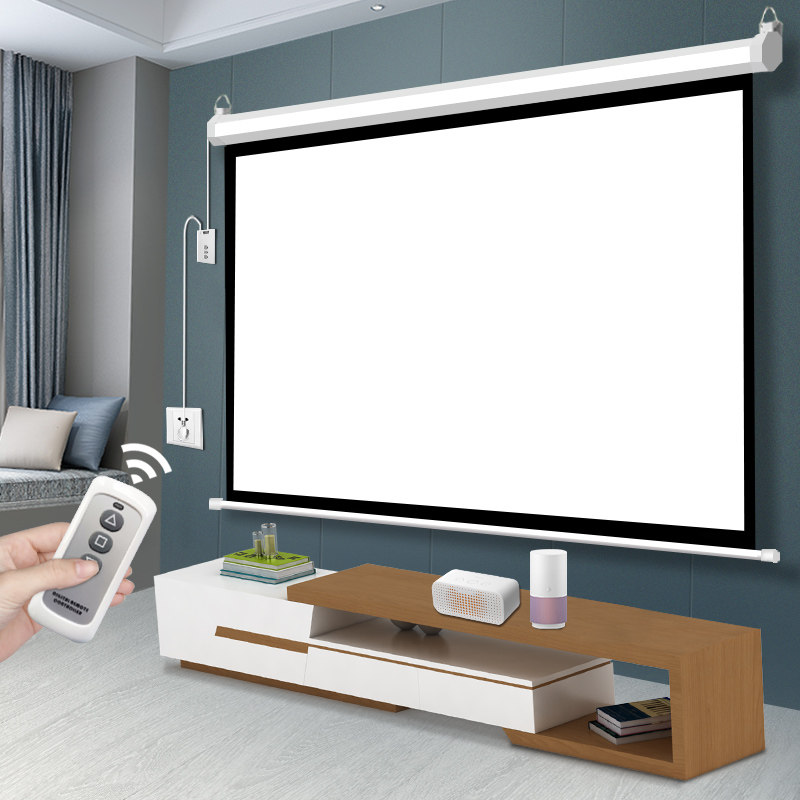 极米坚果抗光电动幕布投影幕布家用100寸120寸150寸16:10投影仪幕