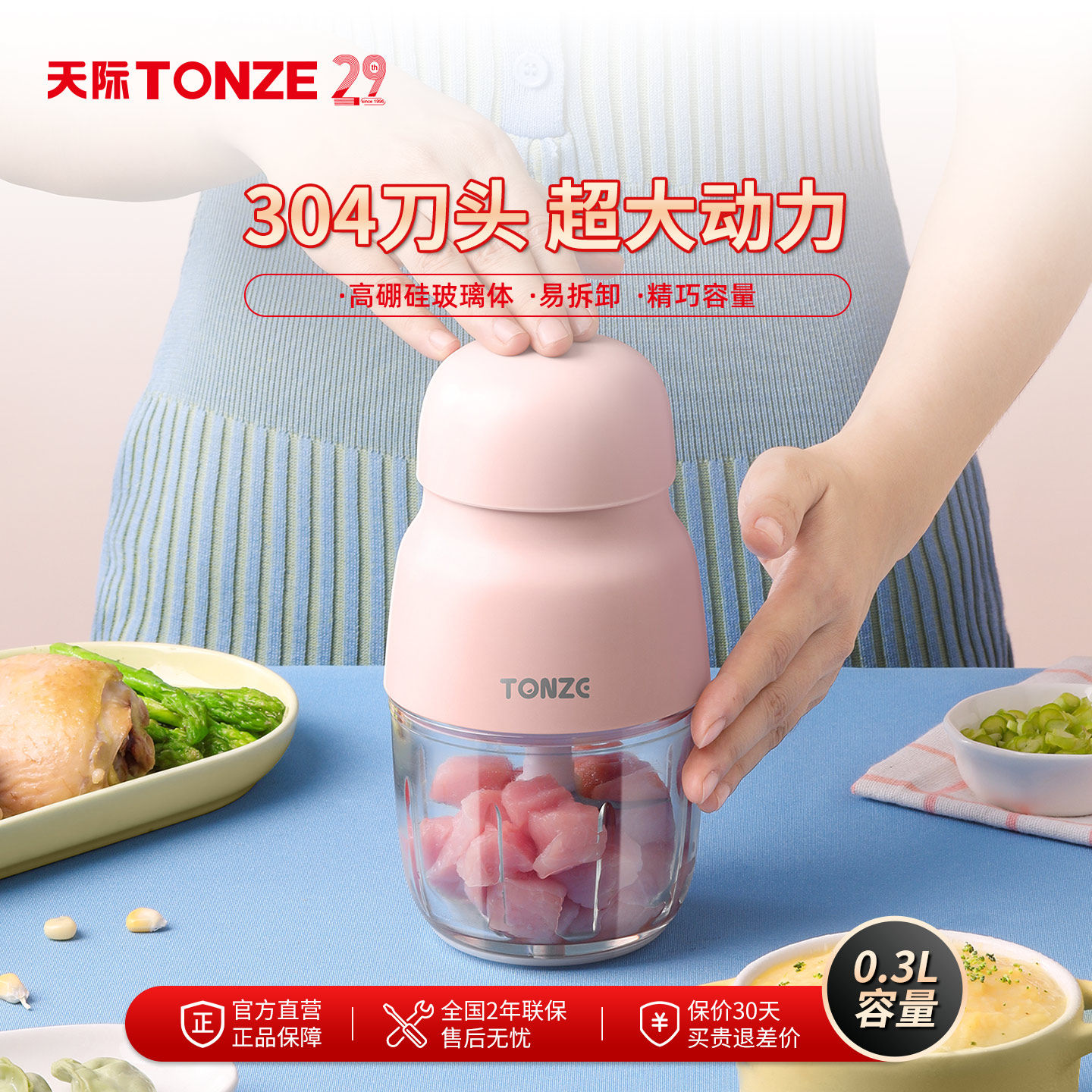 Tonze/天际 SD-200AM天际宝宝副食品机婴儿料理棒家用小型搅拌机