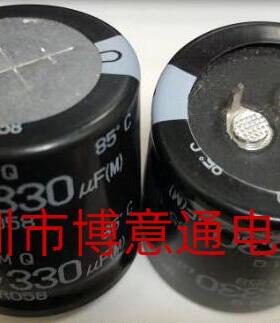 400VXH330MEF 330UF 20% 400V 电机插件牛角电解电容 30X30 30X40