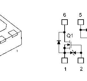 全新原装 SSM6L61NU APEp-/n道MOS电源管理DC-DC转换芯片印记 LL6